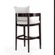 Ritz 38 in. Ivory and Dark Walnut Beech Wood Barstool (Set of 2) MHC-2-BS013-IV