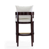 Ritz 38 in. Ivory and Dark Walnut Beech Wood Barstool (Set of 2) MHC-2-BS013-IV