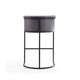 Cosmopolitan 37.8 in. Grey and Black Metal Barstool (Set of 2) MHC-2-BS015-GY