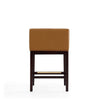 Kingsley 34 in. Camel and Dark Walnut Beech Wood Counter Height Bar Stool (Set of 2) MHC-2-CS005-CL