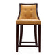 Fifth Ave 39.5 in. Camel and Dark Walnut Beech Wood Counter Height Bar Stool (Set of 2) MHC-2-CS012-CL