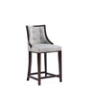 Fifth Avenue Faux Leather Counter Stool in Light Grey (Set of 2) MHC-2-CS012-LG