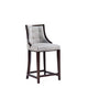 Fifth Avenue Faux Leather Counter Stool in Light Grey (Set of 2) MHC-2-CS012-LG