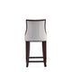 Fifth Avenue Faux Leather Counter Stool in Light Grey (Set of 2) MHC-2-CS012-LG