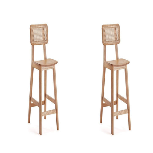 Versailles Counter Stool in Nature Cane - Set of 2