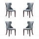 Reine Faux Leather Dining Chair in Pebble Grey (Set of 4)