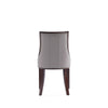 Fifth Avenue Faux Leather Dining Chair in Grey and Walnut (Set of 4) MHC-2-DC008-GY