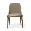 Courding Tan and Walnut Faux Leather Dining Chair (Set of 2) MHC-2-DC009-TN