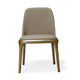 Courding Tan and Walnut Faux Leather Dining Chair (Set of 2) MHC-2-DC009-TN