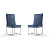 Element Blue Velvet Dining Armchair (Set of 2)