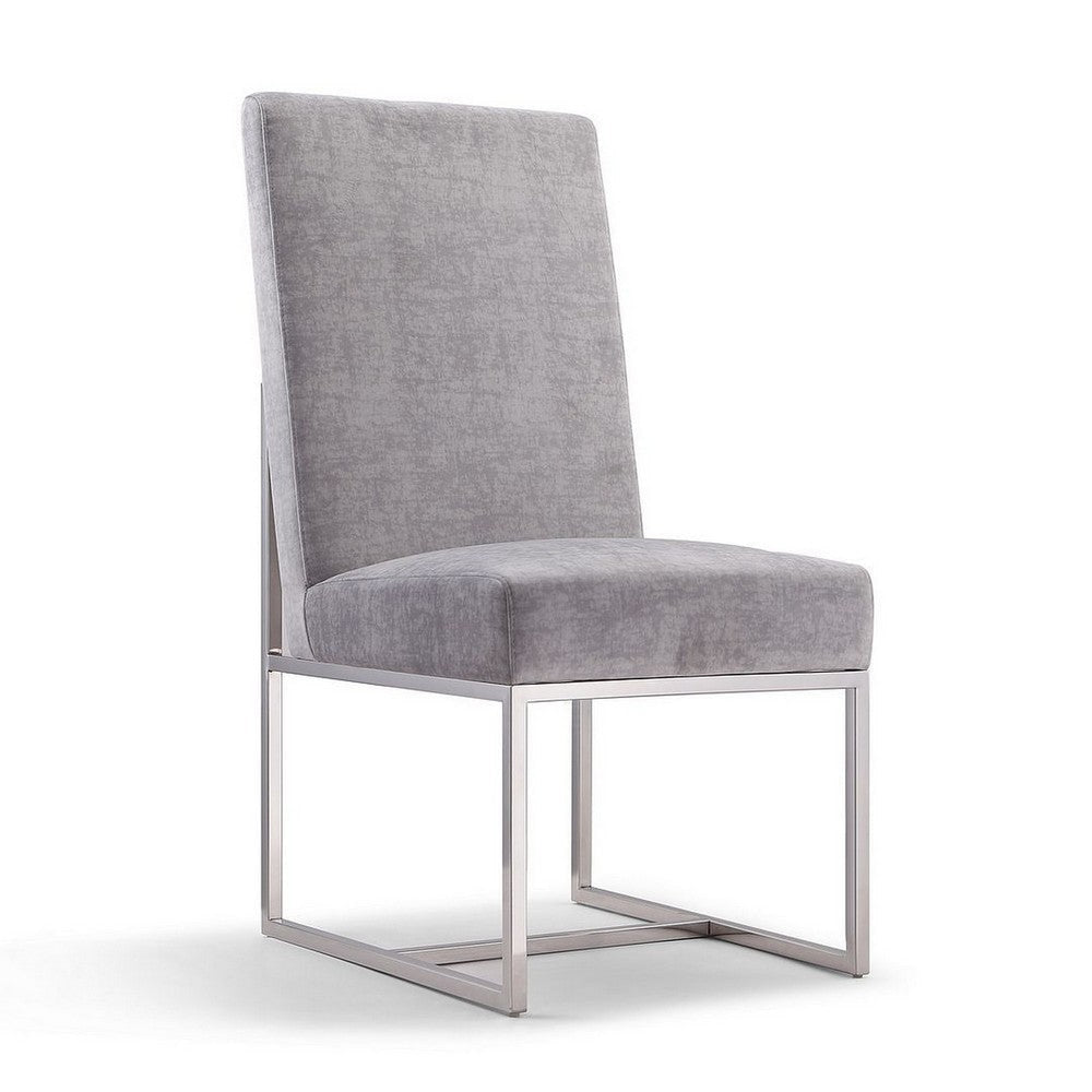Element Grey Velvet Dining Armchair (Set of 2) MHC-2-DC030-GY
