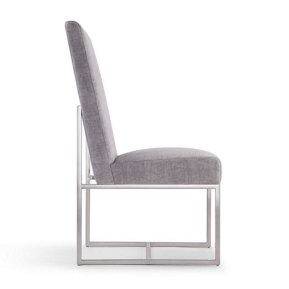 Element Grey Velvet Dining Armchair (Set of 2) MHC-2-DC030-GY