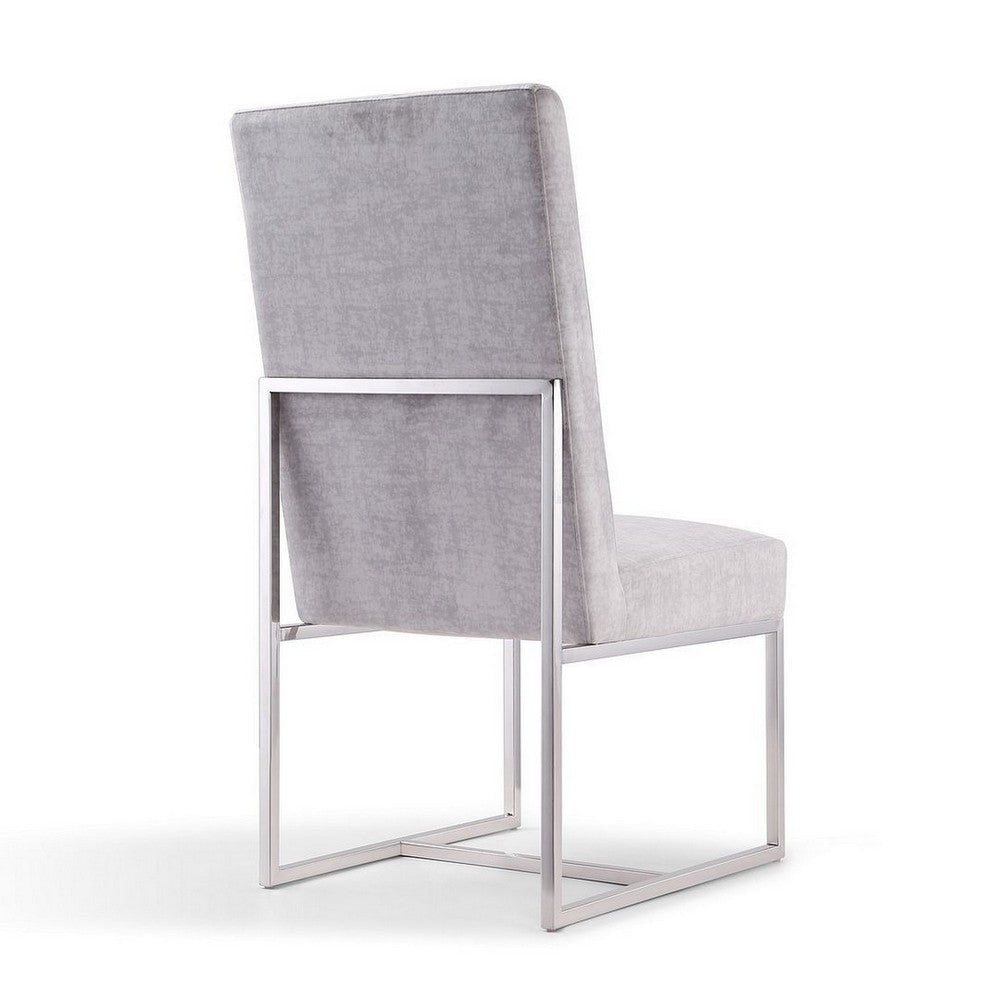 Element Grey Velvet Dining Armchair (Set of 2) MHC-2-DC030-GY