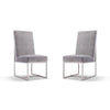 Element Grey Velvet Dining Armchair (Set of 2)