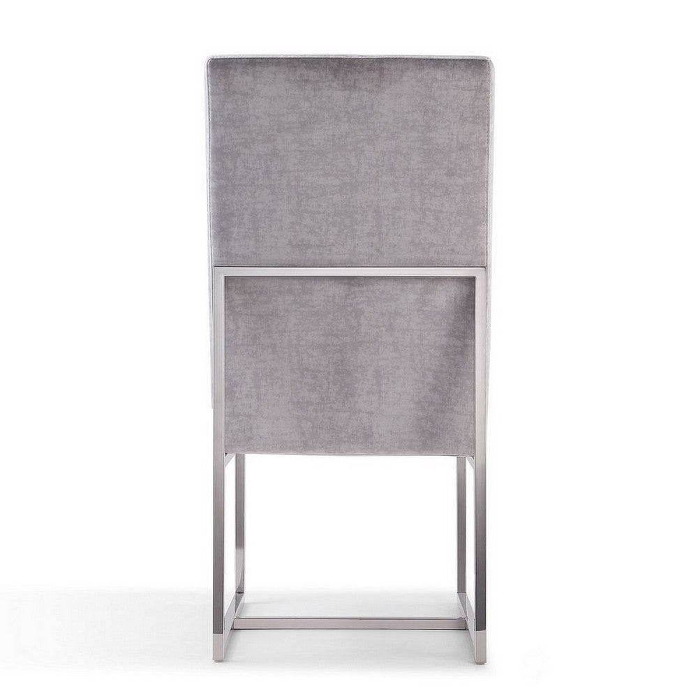 Element Grey Velvet Dining Armchair (Set of 2) MHC-2-DC030-GY