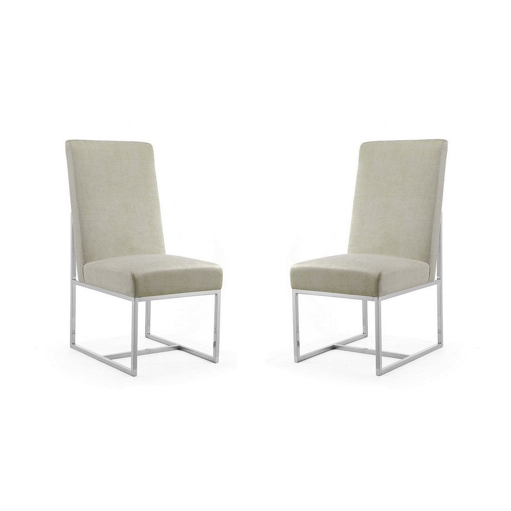 Element Champagne Velvet Dining Armchair (Set of 2)