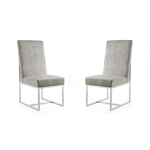 Element Steel Velvet Dining Armchair (Set of 2)
