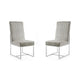 Element Steel Velvet Dining Armchair (Set of 2)