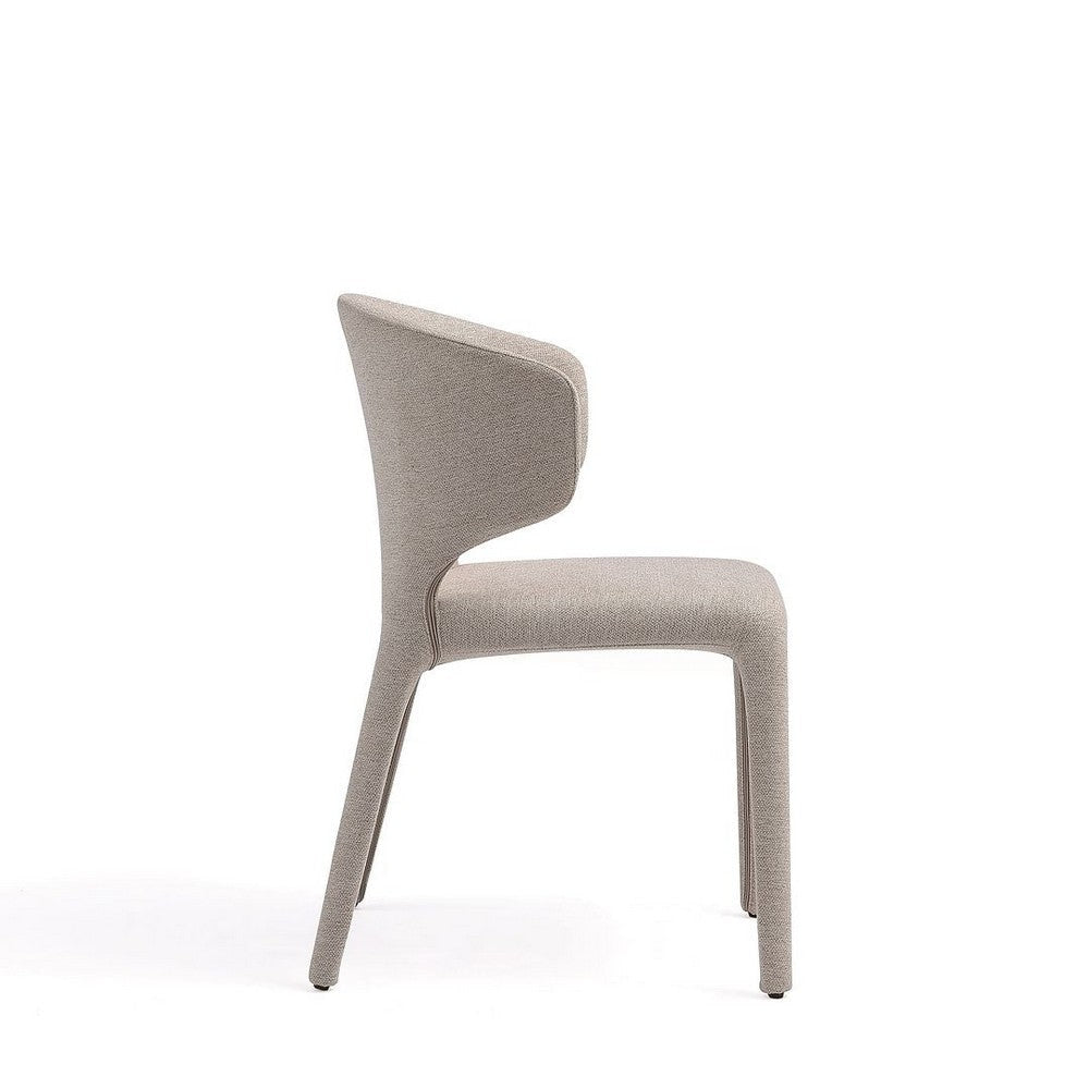 Conrad Modern Woven Tweed Dining Chair in Wheat (Set of 4) MHC-2-DC031-WWT