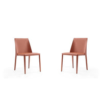 Paris Clay Saddle Leather Dining Chair (Set of 4)