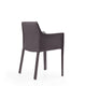 Vogue Grey Faux Leather Arm Chair (Set of 2) MHC-2-DC033-GY