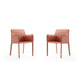Paris Clay Saddle Leather Armchair (Set of 2)