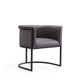 Bali Pebble and Black Faux Leather Dining Chair (Set of 2) MHC-2-DC044-PE