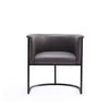 Bali Pebble and Black Faux Leather Dining Chair (Set of 2) MHC-2-DC044-PE
