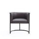 Bali Pebble and Black Faux Leather Dining Chair (Set of 2) MHC-2-DC044-PE