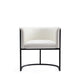 Bali White and Black Faux Leather Dining Chair (Set of 2) MHC-2-DC044-WH