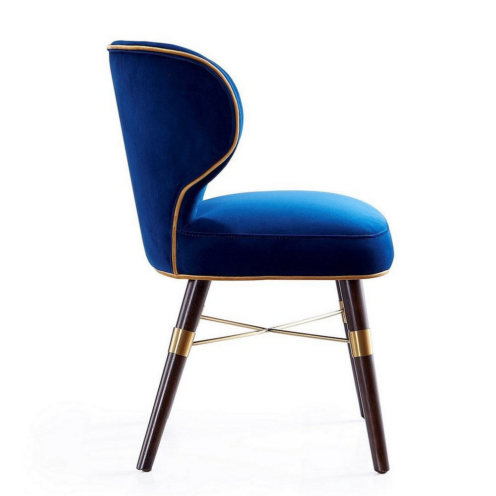Strine Royal Blue Velvet Dining Chair (Set of 2) MHC-2-DC045-BL
