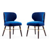 Strine Royal Blue Velvet Dining Chair (Set of 2)