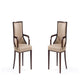 Grand Faux Leather Dining Armchair in Tan with Beech Wood Frame (Set of 2)