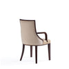 Grand Faux Leather Dining Armchair in Tan with Beech Wood Frame (Set of 2) MHC-2-DC048AR-TN