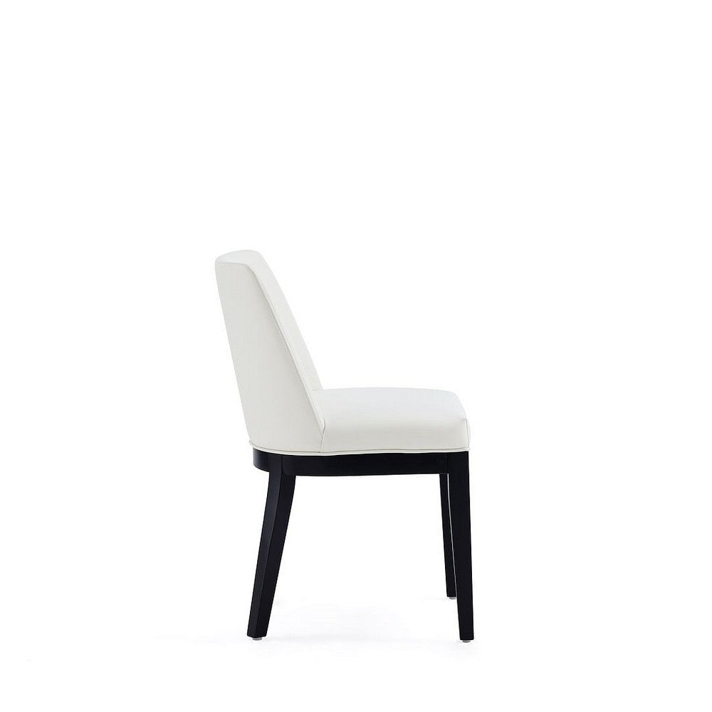 Gansevoort Modern Faux Leather Dining Chair in Cream (Set of 4) MHC-2-DC051-CR