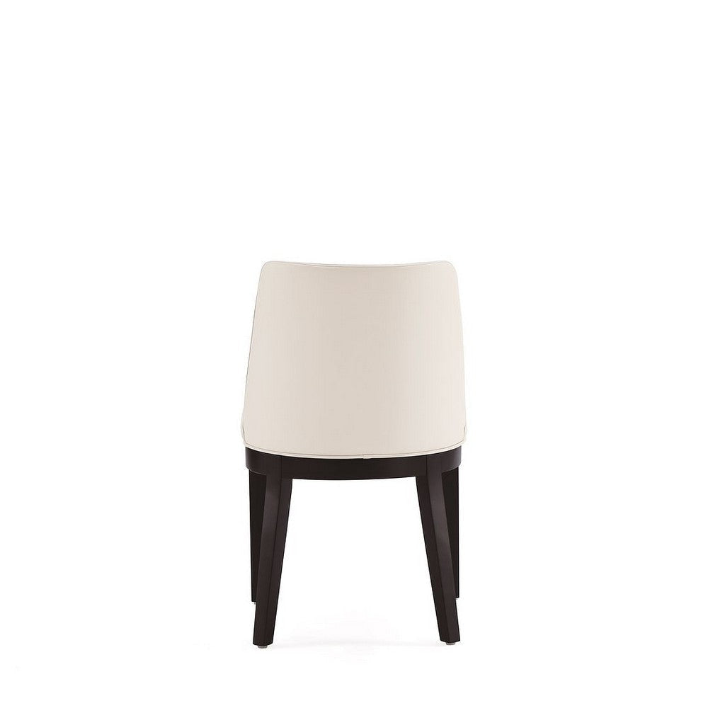 Gansevoort Modern Faux Leather Dining Chair in Cream (Set of 4) MHC-2-DC051-CR