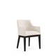 Gansevoort Modern Faux Leather Dining Armchair in Cream (Set of 2) MHC-2-DC051AR-CR