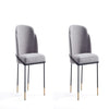 Flor Fabric Dining Chair - Set of 2 in Grey