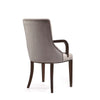 Shubert Modern Faux Leather and Velvet Dining Armchair in Light Grey (Set of 2) MHC-2-DC055AR-LG
