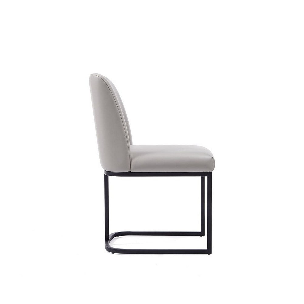 Serena Faux Leather Dining Chair in Light Grey (Set of 2) MHC-2-DC056-LG