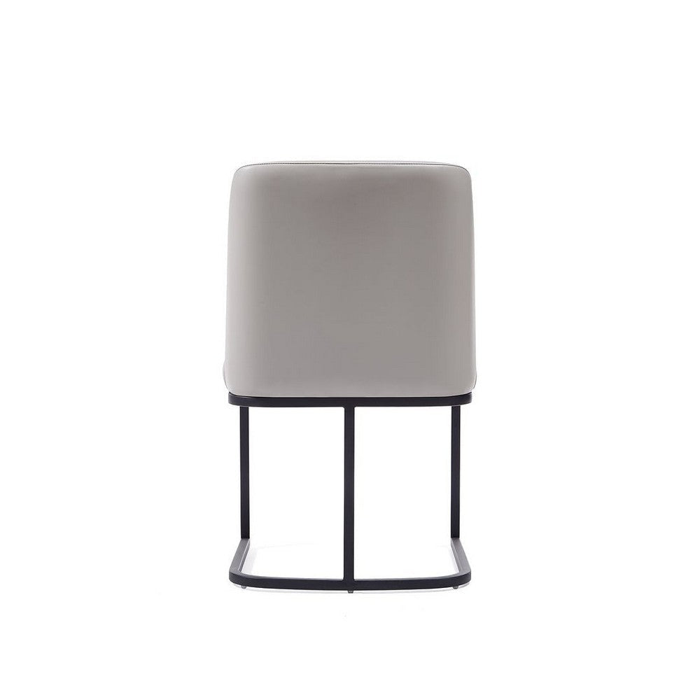 Serena Faux Leather Dining Chair in Light Grey (Set of 2) MHC-2-DC056-LG