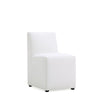 Anna Modern Square Faux Leather Dining Chair in Cream (Set of 2) MHC-2-DC058-CR