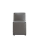 Anna Modern Square Faux Leather Dining Chair in Pewter (Set of 2) MHC-2-DC058-PE