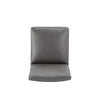 Anna Modern Square Faux Leather Dining Chair in Pewter (Set of 2) MHC-2-DC058-PE