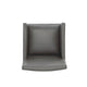Anna Modern Square Faux Leather Dining Armchair in Pewter (Set of 2) MHC-2-DC058AR-PE