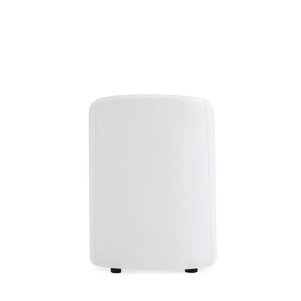 Anna Modern Round Faux Leather Dining Armchair in Cream (Set of 2) MHC-2-DC059AR-CR