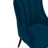 Modern Eda Velvet Dining Chair in Midnight Blue- Set of 2 MHC-2-DC073-BL