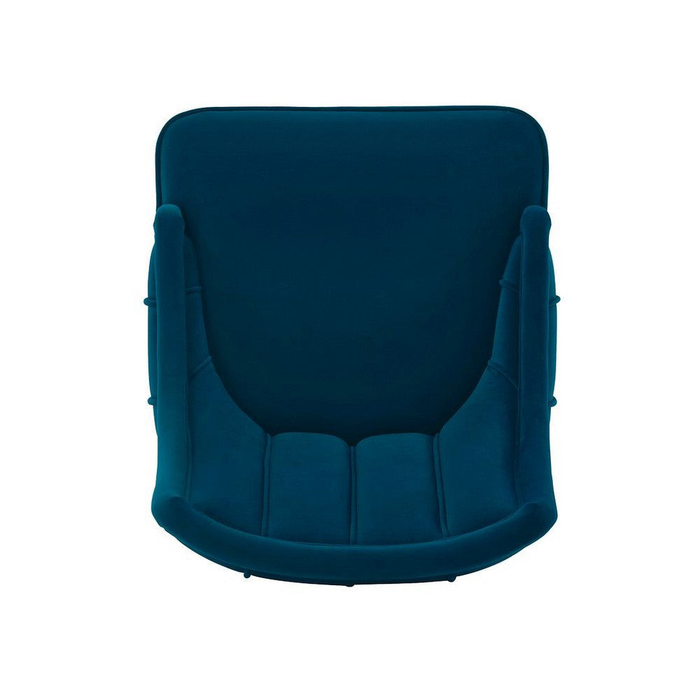 Modern Eda Velvet Dining Chair in Midnight Blue- Set of 2 MHC-2-DC073-BL
