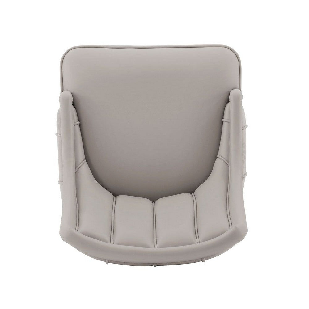 Modern Eda Velvet and Leatherette Dining Chair in Grey- Set of 2 MHC-2-DC073-GY