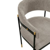 Modern Lia Boucle Dining Armchair in Stone - Set of 2 MHC-2-DC074-ST